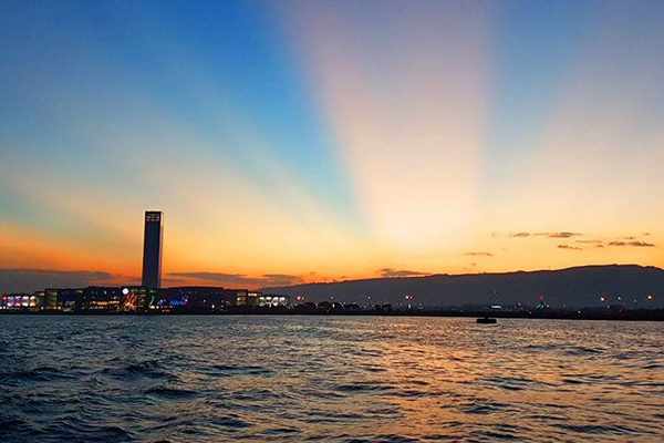 セブ_オプショナルツアー_クルーズ_夕焼けが照らす海