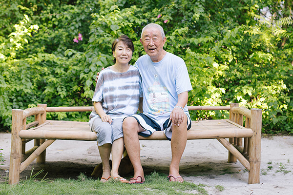 カオハガン島のオーナー夫妻